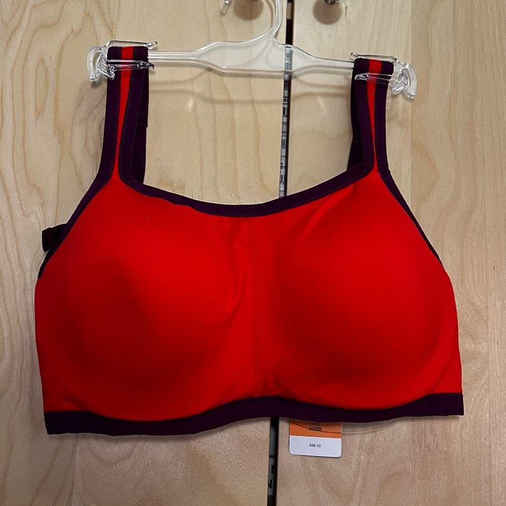 Natori Yogi Contour Convertible Sports Bra Red 32E